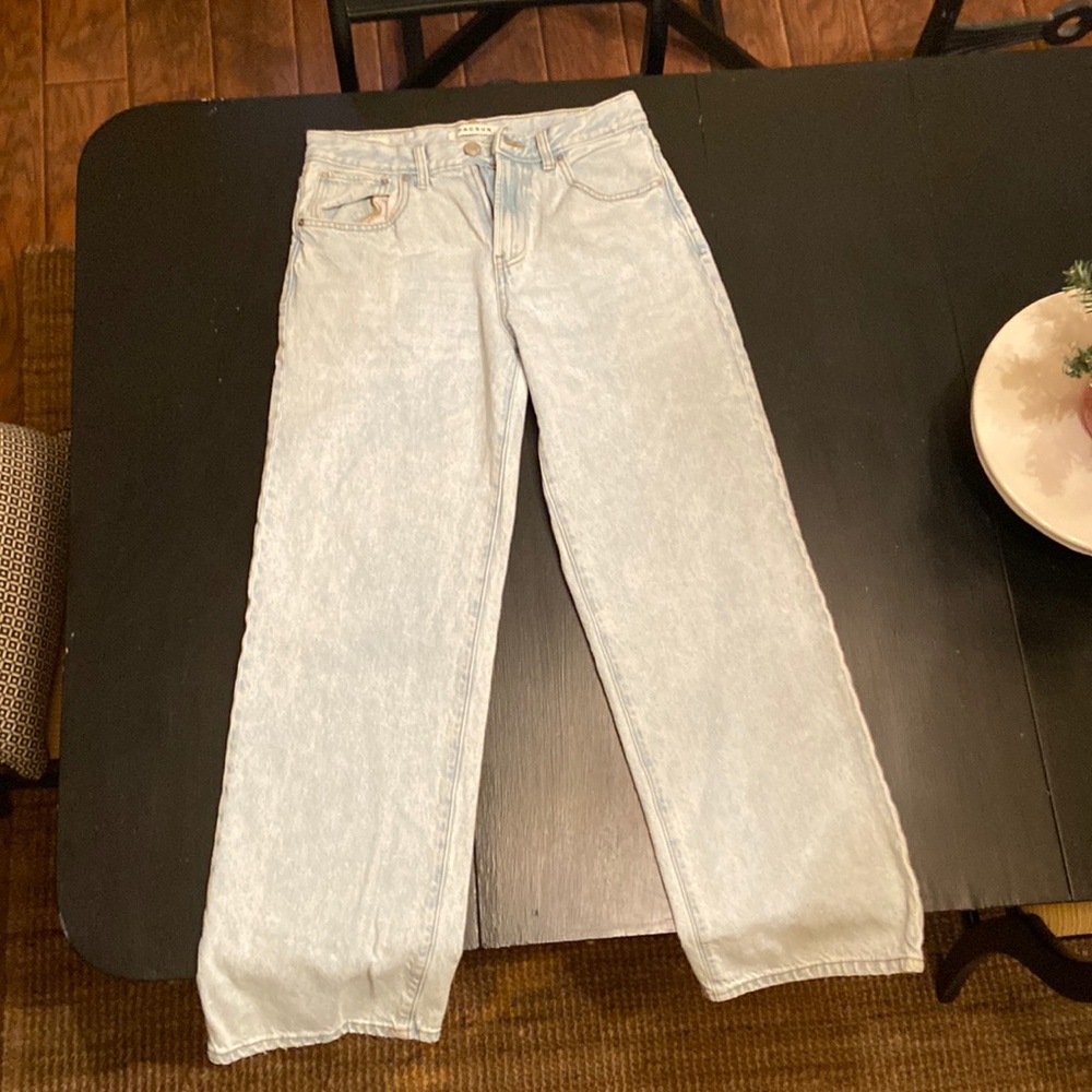 PACSUN Light Indigo Baggy Rigid Jeans